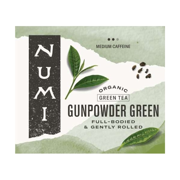 Numi Organic Tea Gunpowder Green Tea, PK100 30109 Zoro